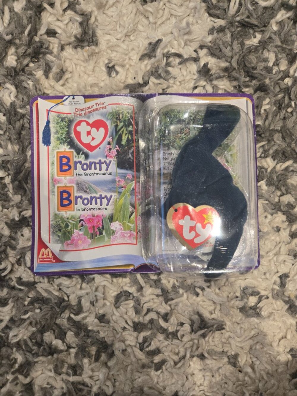 TY Bronty the Brontosaurus Teenie Beanie Baby | Blue
